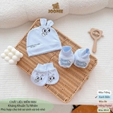 Set BTBC kèm mũ tai lệch Joonie thông hơi in họa tiết