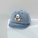 Mũ nón lưỡi trai màu jean hình Gấu Boy