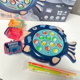 Hộp đồ chơi câu cá hình Cá kèm rổ đựng