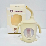Cốc tập uống silicon có vòi Yumi Bear cho bé