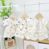 Bộ cộc sơ sinh thun lạnh Hà Kids cho bé