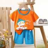 Bộ cộc cotton Quảng Châu hoạt hình cho bé