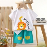 Bộ cộc cotton Quảng Châu hoạt hình cho bé