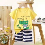 Bộ cộc cotton Quảng Châu hoạt hình cho bé