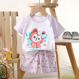 Bộ cộc cotton Quảng Châu hoạt hình cho bé