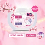 Hộp 36 viên giặt xả ETU 4in1 Hương Hoa Anh Đào