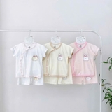 Bộ cộc sơ sinh cài chéo HG Kids in hình động vật