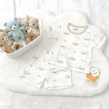 Bộ cộc Tencel kháng khuẩn tag gấu trắng cho bé