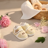 Giày vải tập đi Gấu chữ M chống trượt cho bé