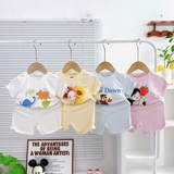 Bộ cộc thun lạnh Minwoo Baby in hoạt hình cho bé