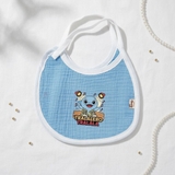 Yếm dây cúc bấm xô muslin Chang Baby cho bé