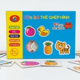 Bộ thẻ ghép hình song ngữ 46 chi tiết