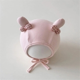 Mũ nón cột dây tai Thỏ nơ cho bé