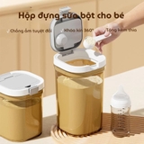 Hộp đựng sữa bột chống ẩm kèm thìa