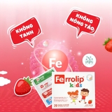 Sắt Ferrolip Kids dạng bột cho bé 1Y+ (Hộp 20 gói)