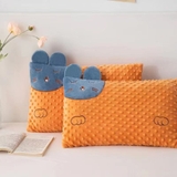 Gối vải nhung hạt đậu hình mèo