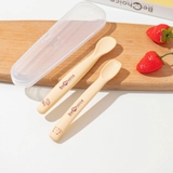Set 2 thìa ăn dặm silicon Bechoice siêu mềm cho bé