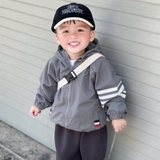 Áo khoác gió lưới 2 lớp phối tay sọc BB Bebé cho bé