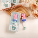 Bàn chải đánh răng Misan lông tơ hình thú kèm hộp cho bé 1Y+