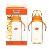 Bình sữa PPSU Wesser cổ hẹp có tay cầm