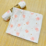 Khăn tắm cuộn sợi tre Muslin Swaddle cho bé