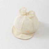 Mũ nón lưỡi trai ren hoa đính nơ cho bé gái