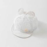 Mũ nón lưỡi trai ren hoa đính nơ cho bé gái