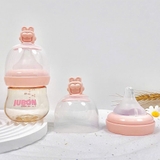 Bình sữa PPSU cổ rộng Jubon nắp chamr thỏ cho bé