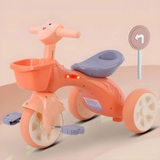 Xe đạp 3 bánh hình mặt cười có nhạc và đèn cho bé