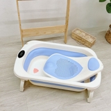Thau tắm gấp gọn Sasa có nhiệt kế kèm ghế tắm