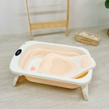 Thau tắm gấp gọn Sasa có nhiệt kế kèm ghế tắm