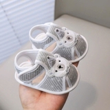 Giày tập đi chống trượt hình gấu đội nón cho bé