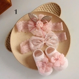 Set hộp 3 món Turban kèm tất Chicbaby