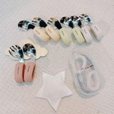 Set thìa nĩa cán vòng kèm hộp Yumi Bear cho bé