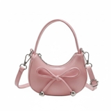 Túi xách đính nơ cột kèm dây đeo cho bé gái