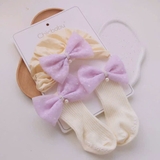Set nón turban nơ đính ngọc kèm vớ dài Chicbaby