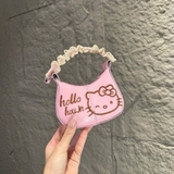 Túi xách Hello Kitty Houin quai ren kèm dây đeo cho bé
