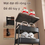Kệ Sắt 3 Tầng Mặt Gỗ Đa Năng