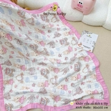Khăn tắm xô 6 lớp bo viền Bchou họa tiết cổ tích