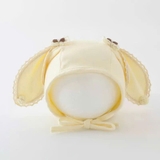 Mũ nón cột dây tai Thỏ viền ren cho bé