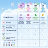 Nước giặt xả Thái Lan Dnee cho bé túi 550ml