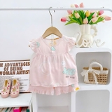 Bộ tole đùi áo cánh tiên cúc ngực H&A Kids cho bé gái