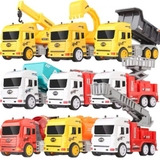 Hộp đồ chơi mô hình 9 xe công trình cho bé