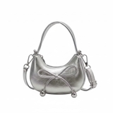 Túi xách đính nơ cột kèm dây đeo cho bé gái