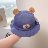 Nón mũ vành bò tai gấu đáng yêu cho bé