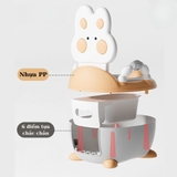 Bô vệ sinh Sasa hình thú có tay vịn cho bé