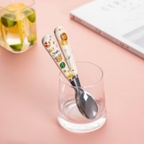 Thìa inox 304 cán sứ hoạt hình động vật cho bé