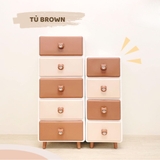Tủ nhựa Brown Sasa 5 tầng cho bé