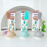 Bộ cọ rửa bình silicon 4in1 Kichi