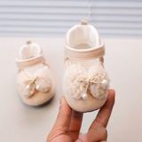 Giày tập đi lót nhung chống trượt cho bé gái